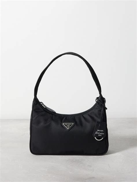 prada small nylon shoulder bag